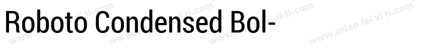 Roboto Condensed Bol字体转换